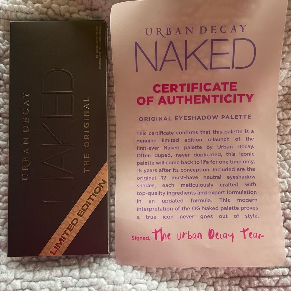 NEW Urban Decay Naked Limited Edition Original Palette